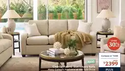 La Z Boy Charlie Fabric Stationary Sofa offer