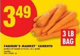 No Frills Farmer's market carrots offer