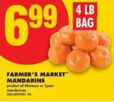 No Frills Farmer's market mandarins offer