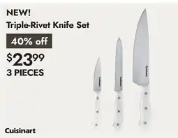 Linen Chest Cuisinart Triple-Rivet Knife Set offer