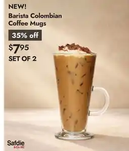 Linen Chest Barista Colombian Coffee Mugs offer