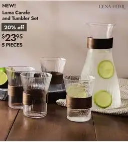 Linen Chest Carafe and Tumbler Set offer