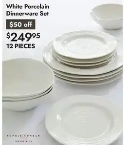 Linen Chest White Porcelain Dinnerware Set offer