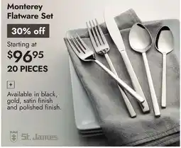 Linen Chest Monterey Flatware Set offer
