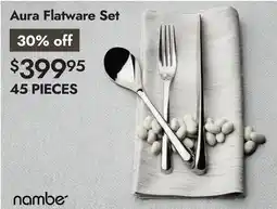 Linen Chest Aura Flatware Set offer