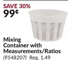 Princess Auto Mixing Container with Measurements/Ratios offer