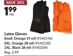 Princess Auto Latex Gloves offer