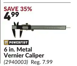 Princess Auto 6 in. Metal Vernier Caliper offer