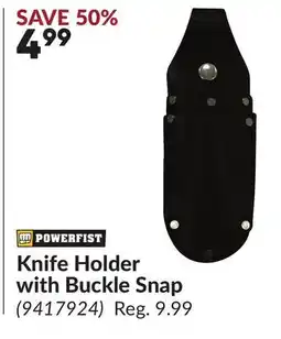 Princess Auto Knife Holder with Buckle Snap offer