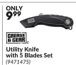 Princess Auto Utility Knife with 5 Blades Set offer