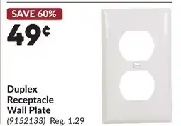 Princess Auto Duplex Receptacle Wall Plate offer