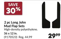 Princess Auto 2 pc Long John Mud Flap Sets offer