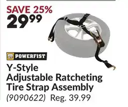 Princess Auto Y-Style Adjustable Ratcheting Tire Strap Assembly offer