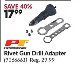 Princess Auto Rivet Gun Drill Adapter offer