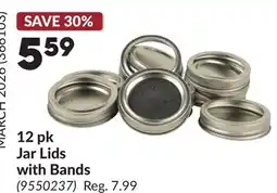 Princess Auto 12 pk Jar Lids with Bands offer