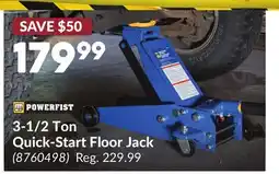 Princess Auto 3-1/2 Ton Quick-Start Floor Jack offer