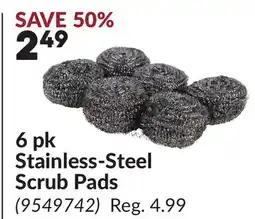 Princess Auto 6 pk Stainless-Steel Scrub Pads offer