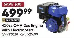 Princess Auto 420cc OHV Gas Engine with Electric Start offer