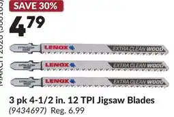 Princess Auto 3 4-1/2 in. 12 TPI Jigsaw Blades offer