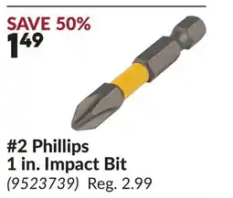 Princess Auto 2 Phillips 1 in. Impact Bit offer