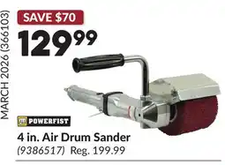 Princess Auto 4 in. Air Drum Sander offer