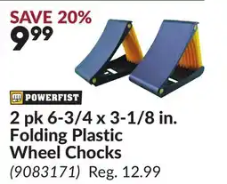 Princess Auto 2 pk 6-3/4 x 3-1/8 in. Folding Plastic Wheel Chocks offer
