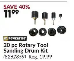 Princess Auto 20 pc Rotary Tool Sanding Drum Kit offer