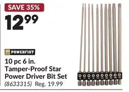 Princess Auto 10 pc 6 in. Tamper-Proof Star Power Driver Bit Set offer