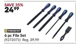 Princess Auto 6 pc File Set offer