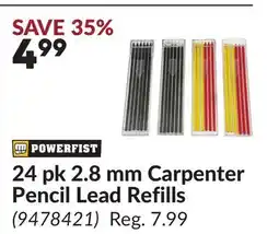 Princess Auto 24 pk 2.8 mm Carpenter Pencil Lead Refills offer