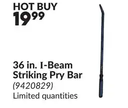 Princess Auto 36 in. I-Beam Striking Pry Bar offer