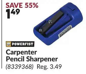 Princess Auto Carpenter Pencil Sharpener offer
