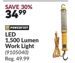 Princess Auto LED 1, 500 Lumen Work Light offer