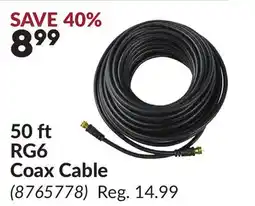 Princess Auto 50 ft RG6 Coax Cable offer