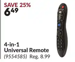 Princess Auto 4-in-1 Universal Remote offer