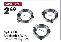 Princess Auto 3 pk 25 ft Mechanic's Wire offer