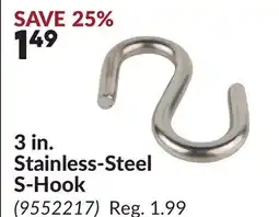 Princess Auto 3 in. Stainless-Steel S-Hook offer