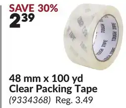 Princess Auto 48 mm x 100 yd Clear Packing Tape offer