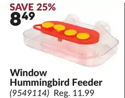 Princess Auto Window Hummingbird Feeder offer