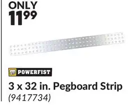 Princess Auto 3 x 32 in. Pegboard Strip offer