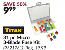 Princess Auto 31 pc Micro 3-Blade Fuse Kit offer