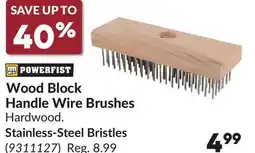 Princess Auto Wood Block Handle Wire Brushes offer