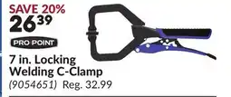 Princess Auto 7 in. Locking Welding C-Clamp offer