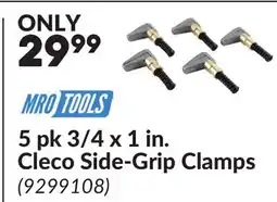 Princess Auto 5 pk 3/4 x 1 in. Cleco Side-Grip Clamps offer