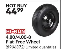Princess Auto 4.80/4.00-8 Flat-Free Wheel offer