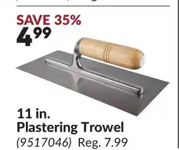 Princess Auto 11 in. Plastering Trowel offer