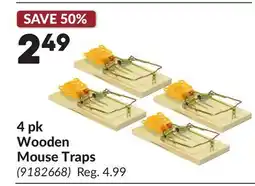 Princess Auto 4 pk Wooden Mouse Traps offer