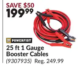Princess Auto 25 ft 1 Gauge Booster Cables offer