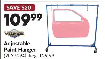 Princess Auto Adjustable Paint Hanger offer