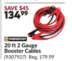 Princess Auto 20 2 Gauge Booster Cables offer